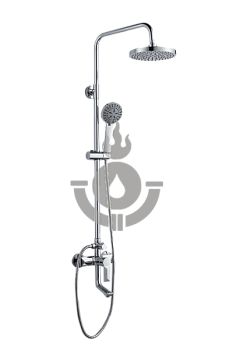 Душевой гарнитур AQUATTRO Q01-7005, тропич.душ, смесит одноруч. корот излив, хром [1/4]