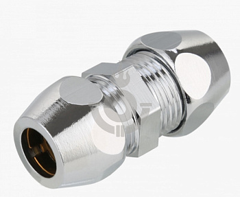 Концевик для жесткой трубки TIM прямой СC (цан-цан) 3/8" x 3/8" [10/200]