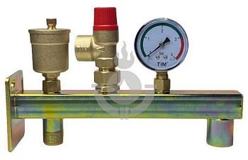 Группа безопасности, TIM, ВР(F), 3/4", 3 атм, под расшир бак, настен крепл[1/6]