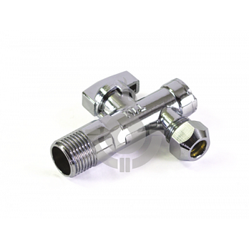 Кран сантехнический угловой TIM DN-15 НхЦан(M-цан 1/2"x3/8"), отраж, с фильтром, руч, хром[1/60]